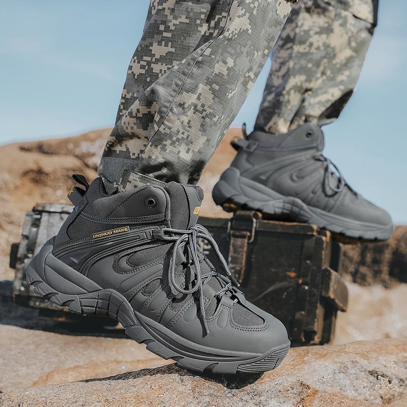 Ghete Bărbați Ghete de Deșert pentru Exterior Ghete de Drumeție Pantofi Glezna pentru Bărbați Pantofi de Lucru pentru Siguranță