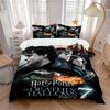 3pcs Harry Potter Deathly Hallows Part 2 Design Bedding Set - Includes 1 Quilt Cover and 2 Pillowcases, Comfortable Bedding