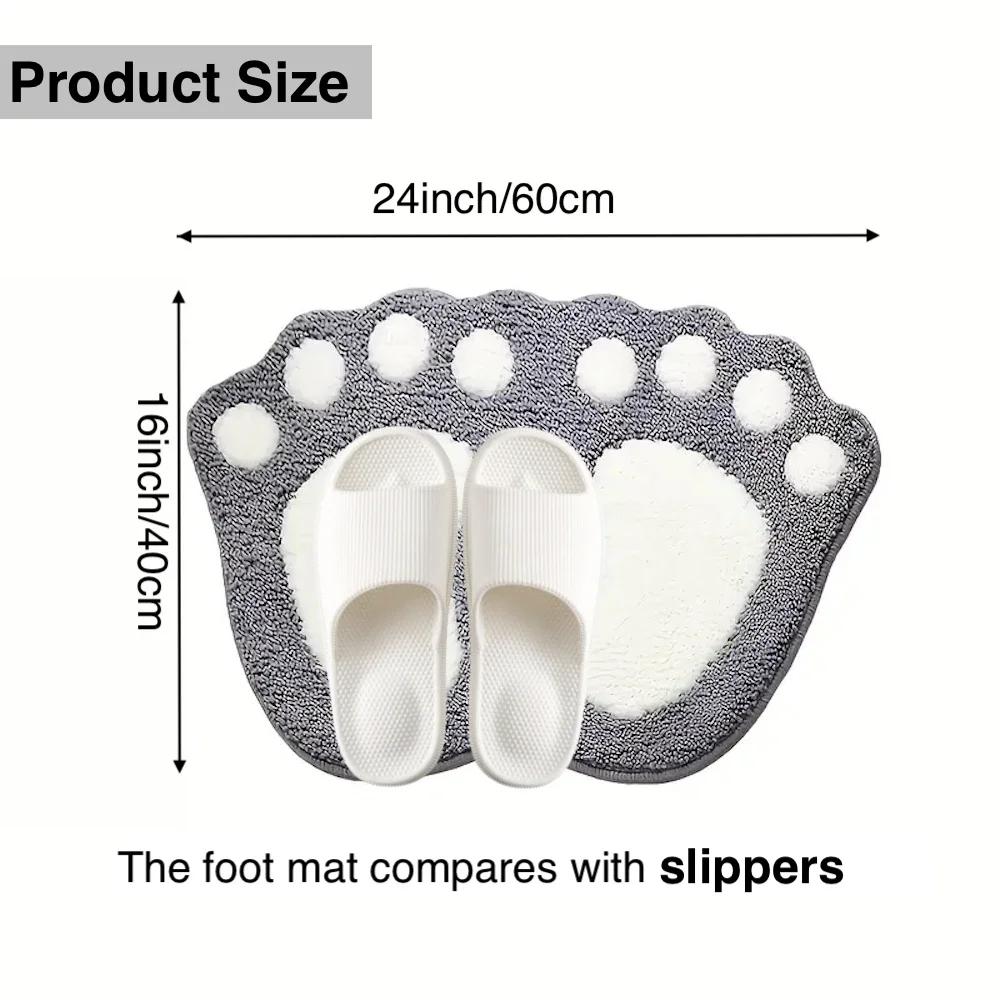 Bathroom Rugs Mats Water Absorbent Non-Slip Mat Used In Bathroom, Shower, Room, Etc.Soft Microfiber Bath Mat Machine Washable