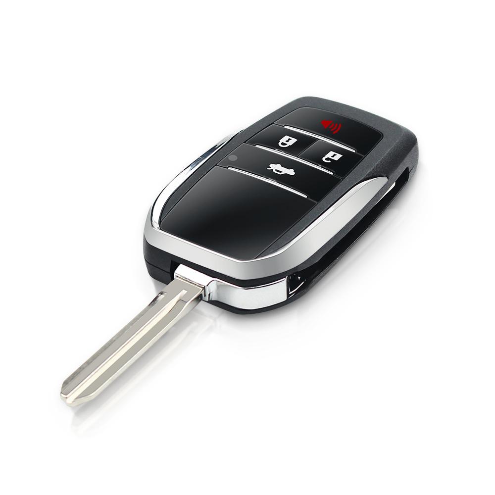 KEYYOU Modified 4 Buttons Remote Key Shell Case For Toyota RAV4 Camry Corolla 2006 2007 2008 2009 2010 2011 2012 2013 2014 2014