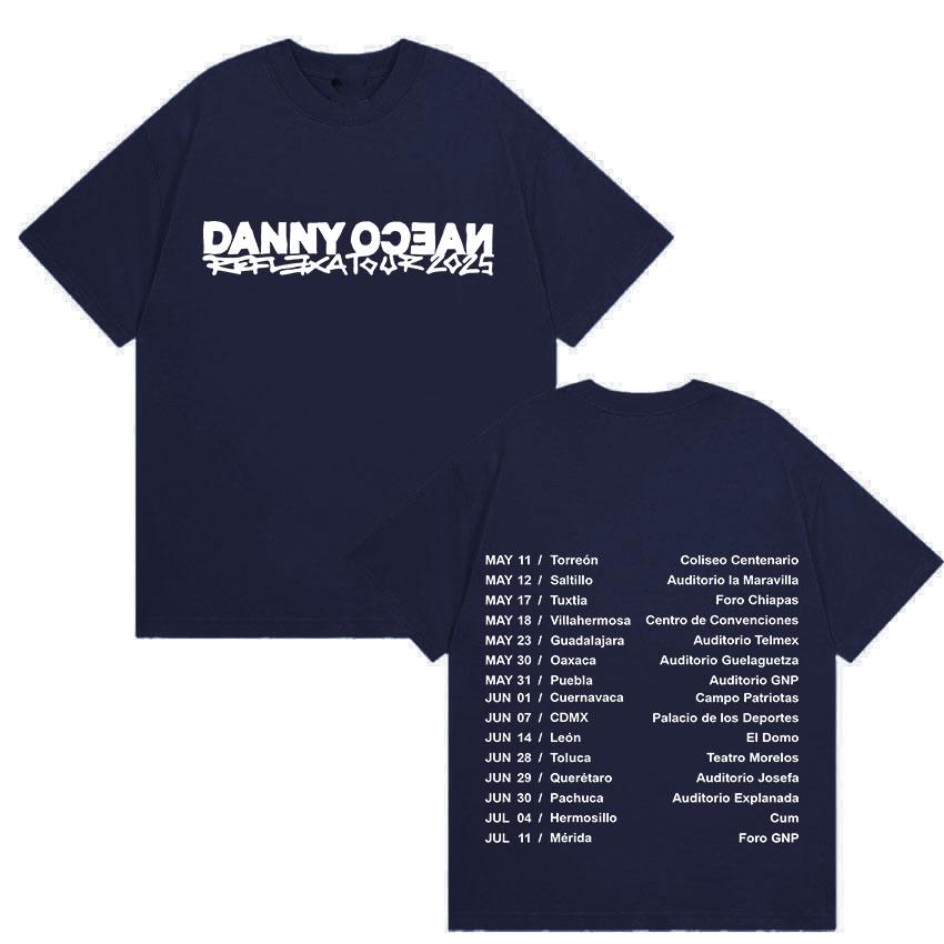 Rapper Danny Ocean Reflexa Tour Album Merch Tshirt Mens Rock Gothic Oversized Tshirts Fashion High Quality Cotton T Shirt