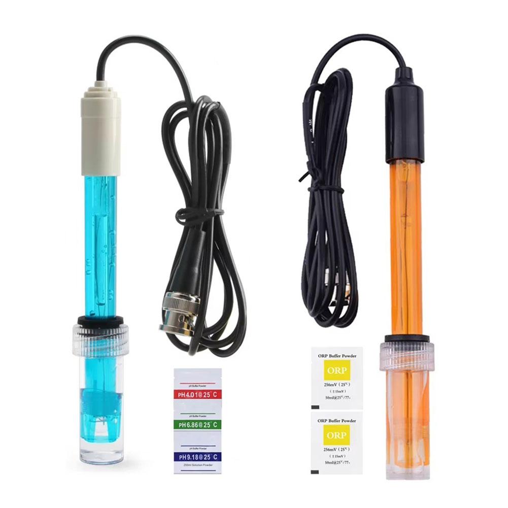 Water pH ORP Replacement Probe with 300 Cm Cable and BNC Connector for Irrigation Water Aquarium and Laboratory Use
