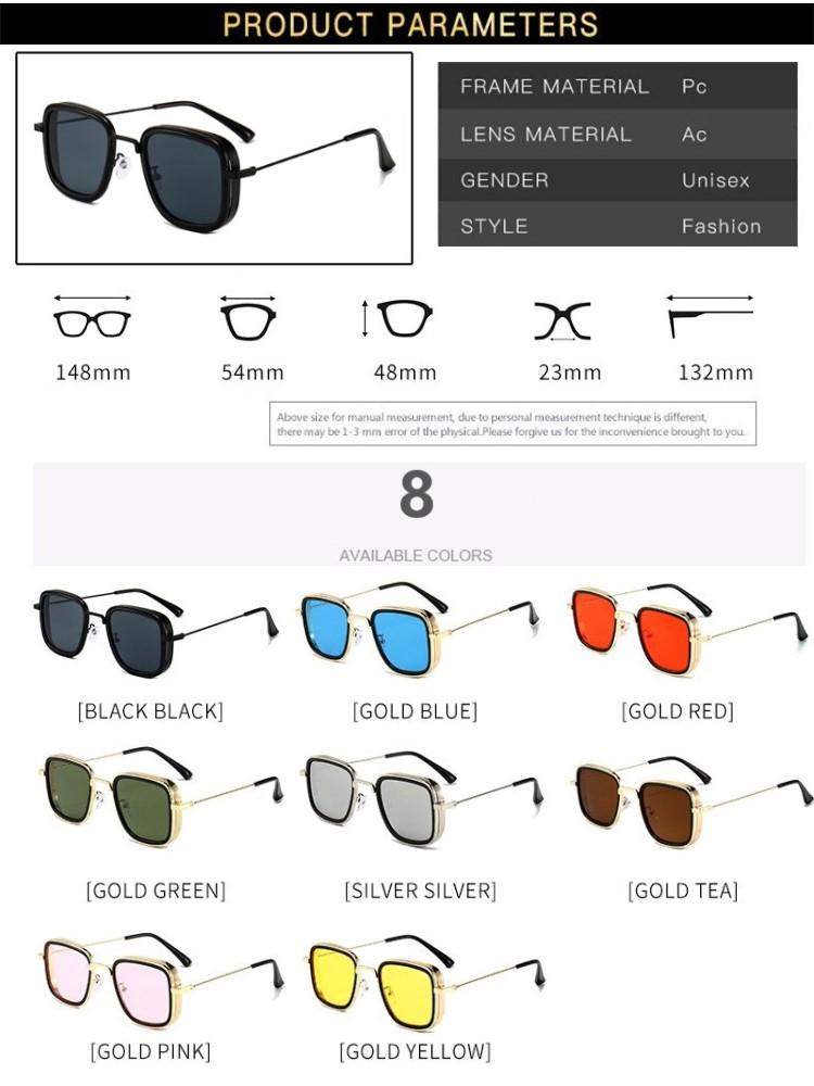 2024 Винтажные металлические солнцезащитные очки в стиле стимпанк для мужчин — фото 13