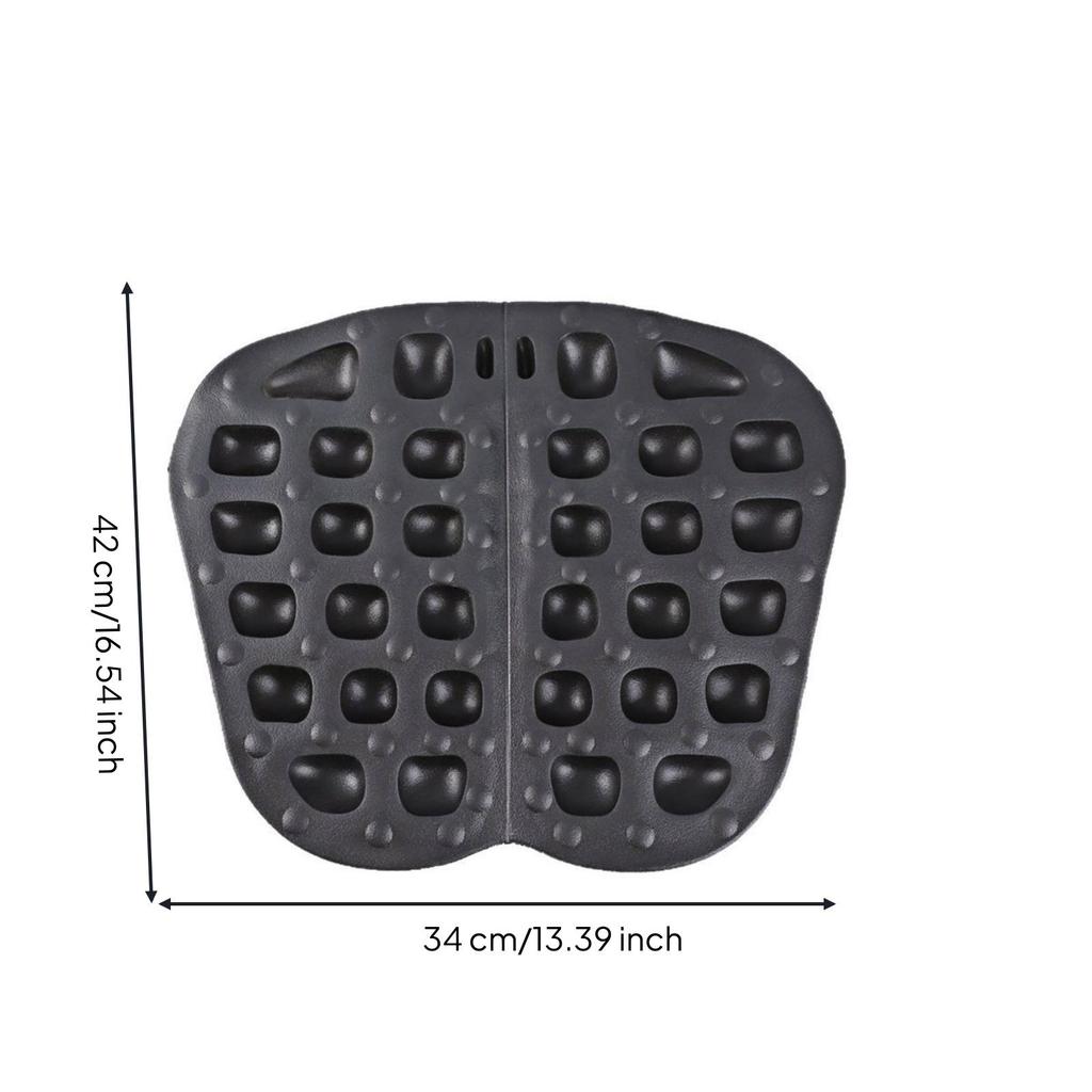 Foldable Motorcycle Seat Pad with Straps Flexible for Touring, Commuters