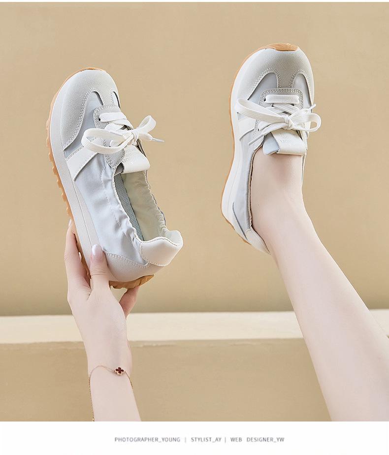 2025 Korean Style Women's Trendy Forrest Gump Inspired Thick-Soled Height-Increasing Running Shoes JCF-212