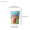 51 stk Teletubbies Tegneserie Servise Inkluderer Tallerkener Servietter Kopper Duk