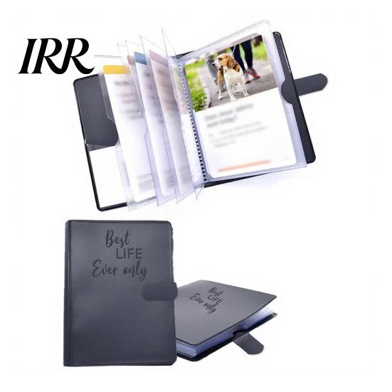 Mini Tract Holder Folder for Ministry, Faux Leather Field Small Document Service Organizer, Magnetic Closure Jehovahs Witnesses Supplies Pioneers