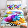 Hoppy Bunnies Adventure Print 3Pcs Bedding Setduvet Cover With 2 Bedropillowcase Home Birthday Gift