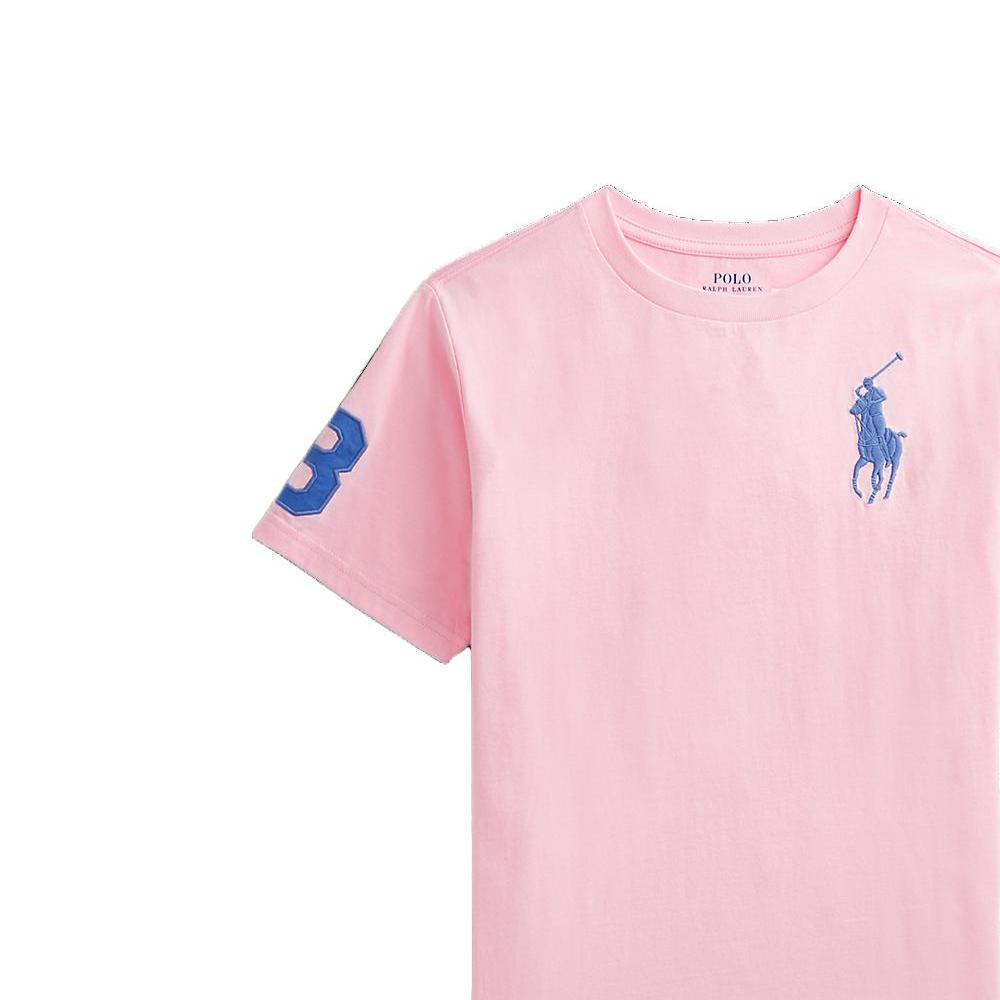 Polo Ralph Lauren T-Shirt SS23 Solid Fit Rundhalsausschnitt Kurzarm Kinder Tops Pink CWPOTSHY8020245-650