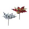 Xmas Flower High-quality Long Lifespan Home Decor Christmas Floral Black White Grid Xmas Flower Xmas Floral for Dorm