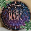 Vintage Magic Home Aluminum Sign Wall Art Celestial Fantasy Decor