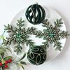 10Pcs Glitter Christmas Baubles Ornament Plastic Christmas Tree Decor Balls  Party Decor