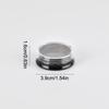 10Pcs Black Nail Art Storage Flat Bottle Empty Nail Glitter Powder Nail Decoration  Box Refillable Can Tin For Balm