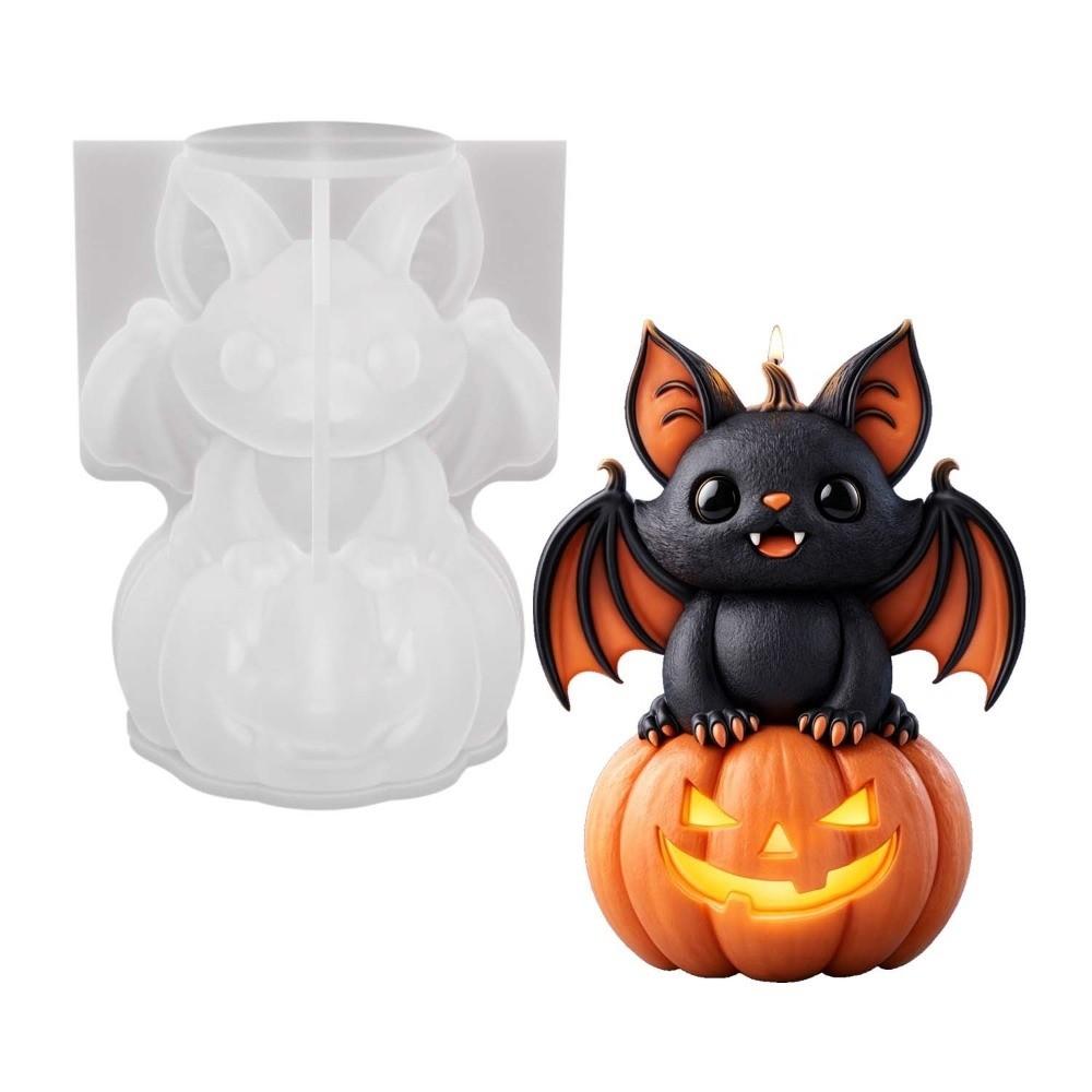 DIY Halloween Ornament Mold Silicone Multi-purpose Candle Wax Mold Heat-resistant Non-stick Epoxy Resin Plaster Mold Gift Making