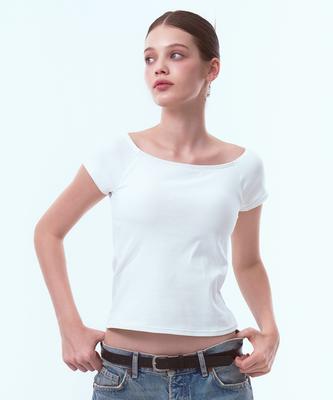Keompoteulaeb Ergofit Air Cotton Short Sleeve Top (Bra-Integrated)