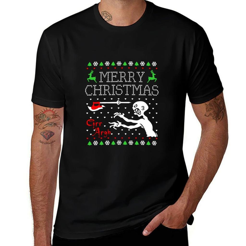 Buffy Christmas Tshirt Simple Casual Short Sleeve Cotton Tshirt