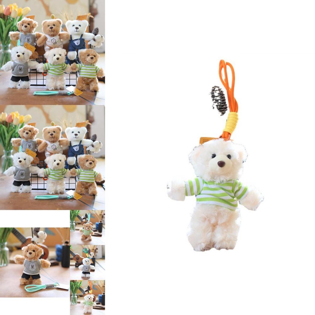Cute And Charming Teddy Bear Keychain Plush Toy Soft And Cozy Bag Decoration
