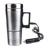 500ML Auto Car Heating 12V/24V Portable Stainless Car Heating Cup Water Warmer Bottle With Cigarette Lighter Car Kettle Mug