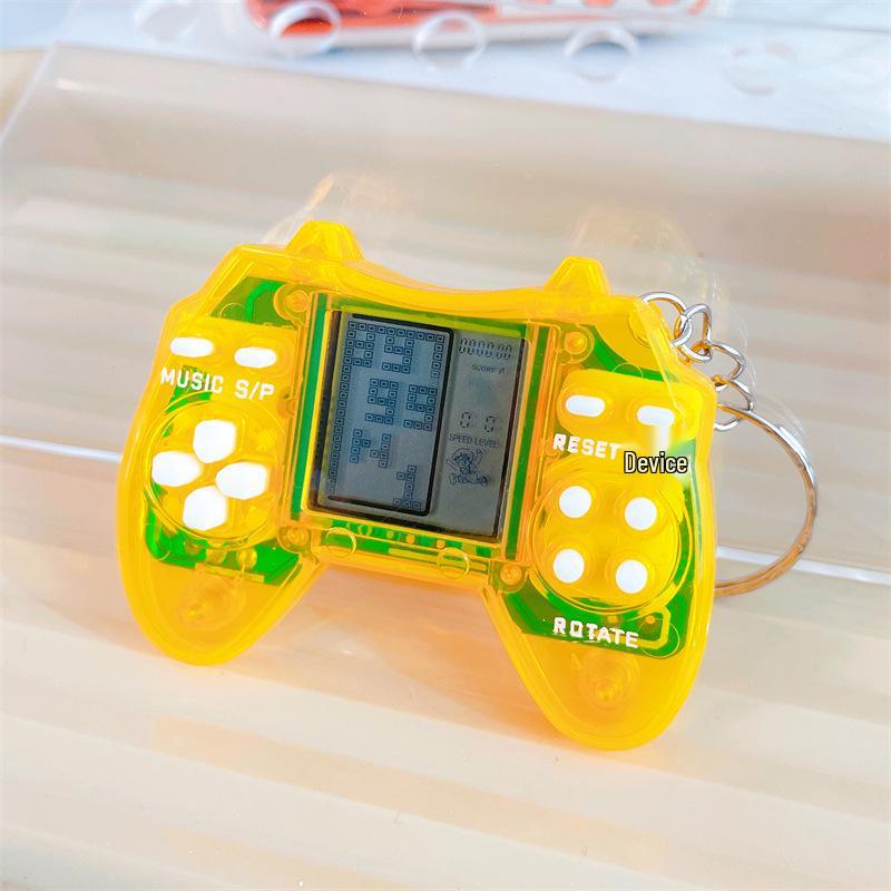 Mini Retro Handheld Tetris Game Keychain