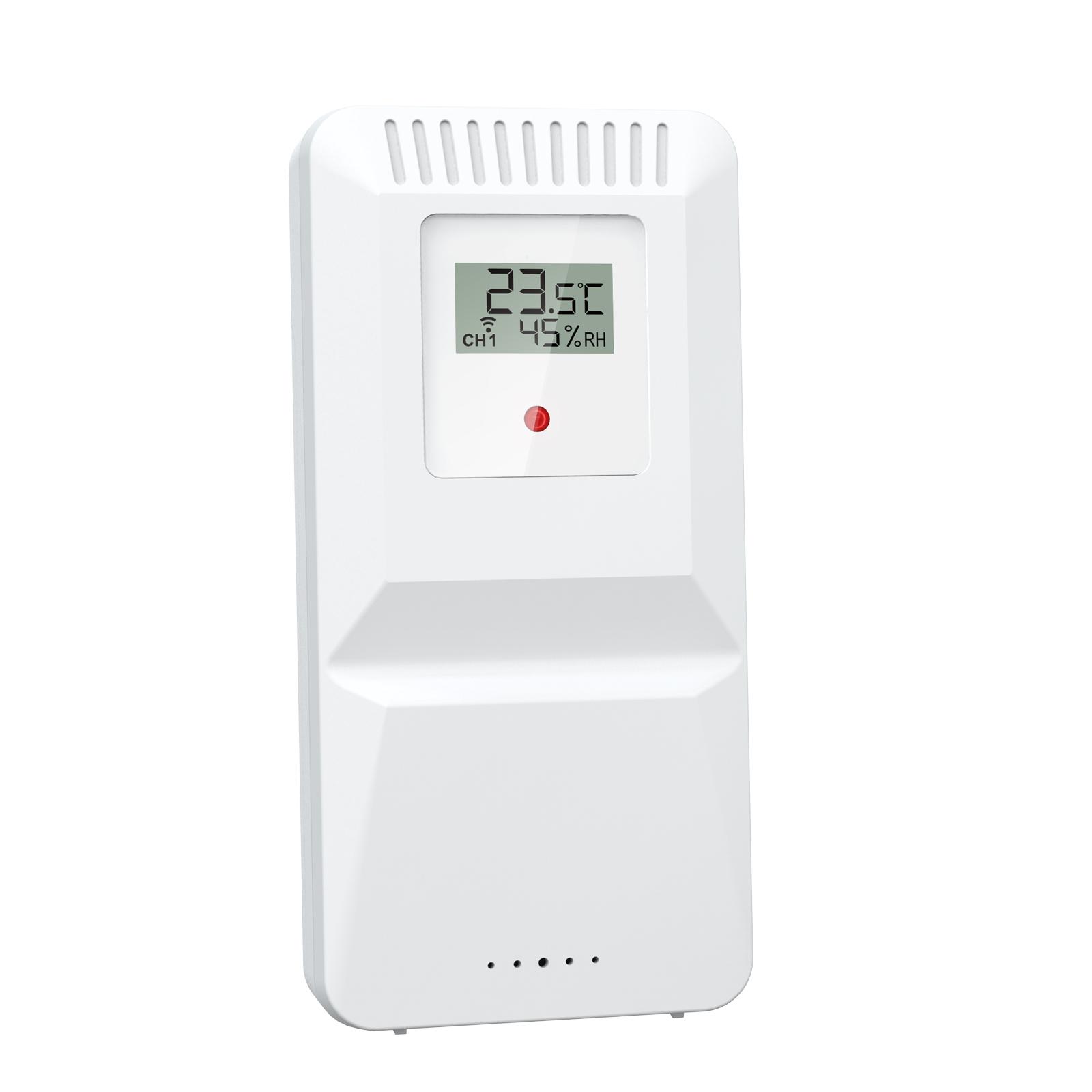 

Наружный датчик температуры и влажности, совместимый с 5065/5087/5107-2 WiFi, переключаемый °C/°F, беспроводной внешний датчик бежевый