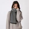 Panama Women's Autumn and Winter Checkered Knitted Wool Scarf Thickened Warm Neck Fashion Luxury Brand H129