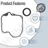 Huthbrother 2* Pack 697110 Crankcase Gasket & 795387 2* Pack Oil Seal Compatible With BS