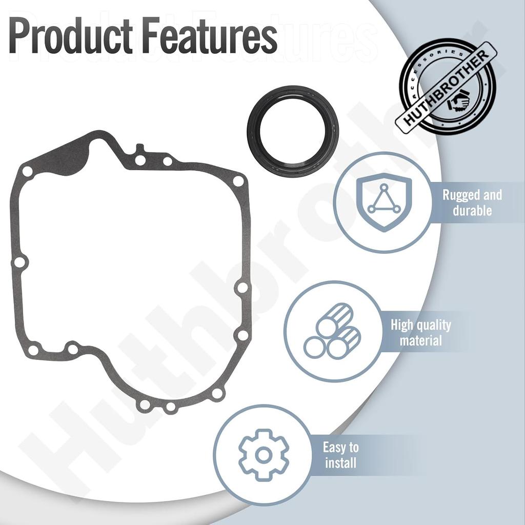 Huthbrother 2* Pack 697110 Crankcase Gasket & 795387 2* Pack Oil Seal Compatible With BS