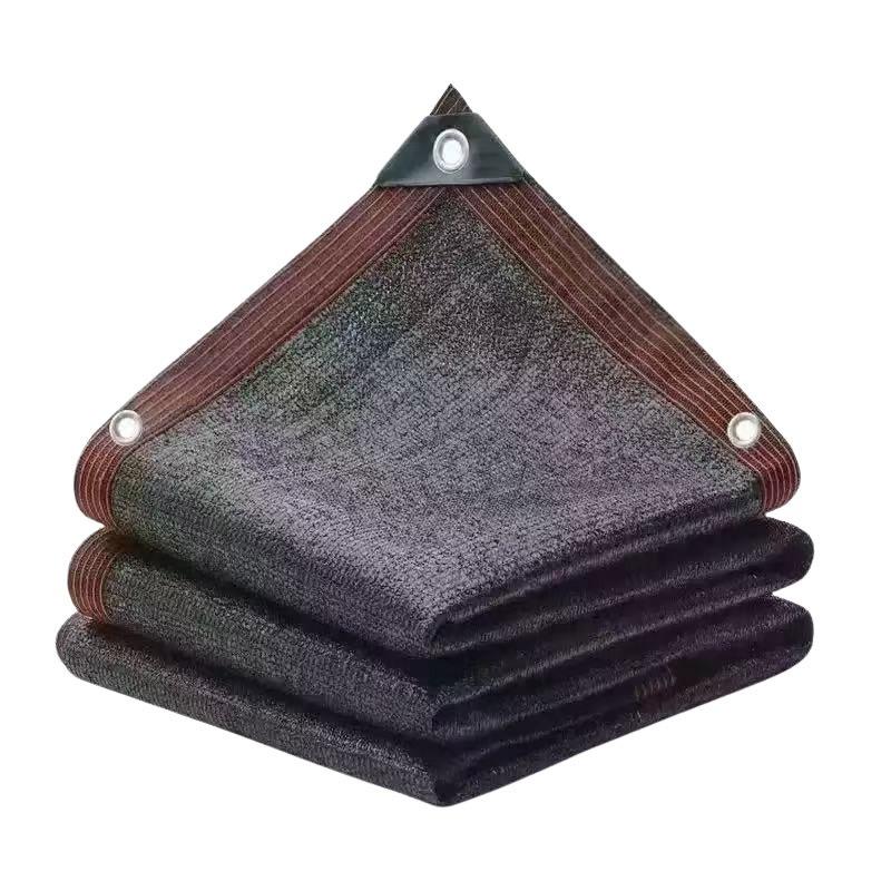 

1pcs Encrypt and Thicken Black Sunshade Net Edge Wrapping Breathable Does Not Accumulate Water Balcony Garden Privacy Fence Construction Dust Net 1x2m 8Pin