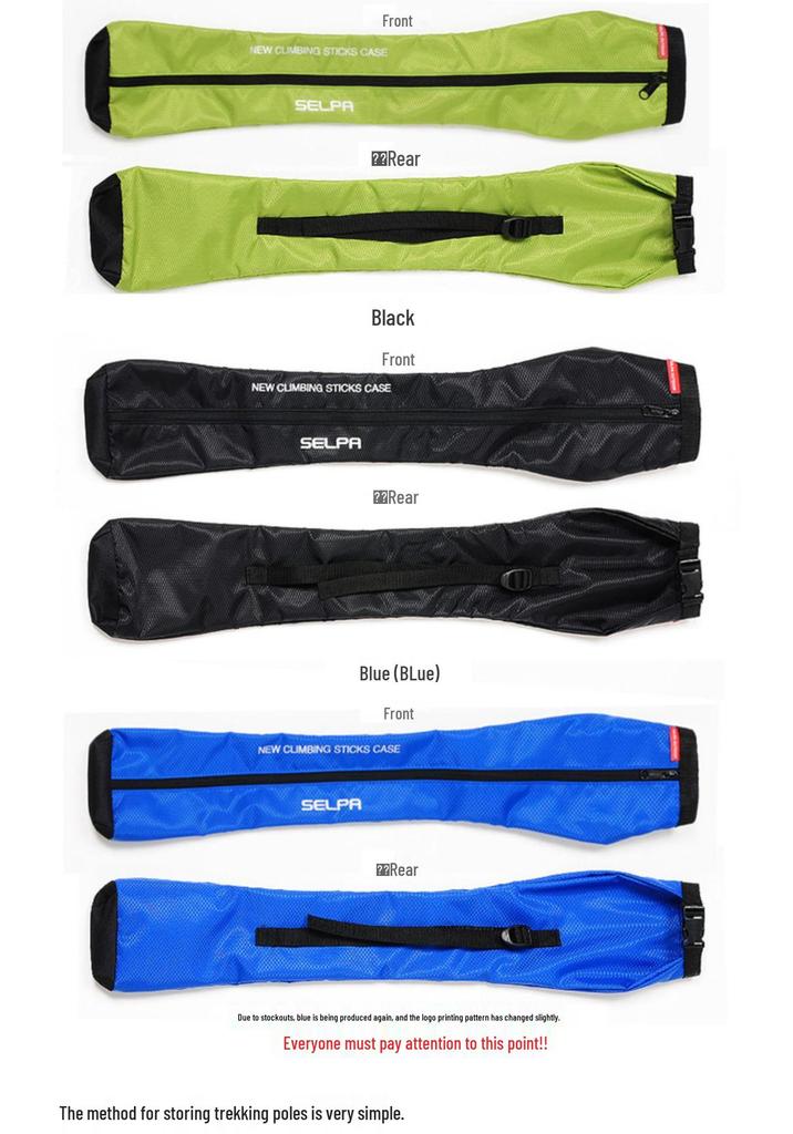 Portable Outdoor Trekking Pole Storage Bag with Humanized Design