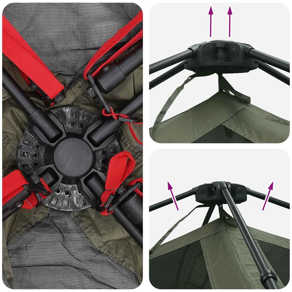 Instant Tent Olive Green 305 x 275 x 190 cm Polyester and Steel