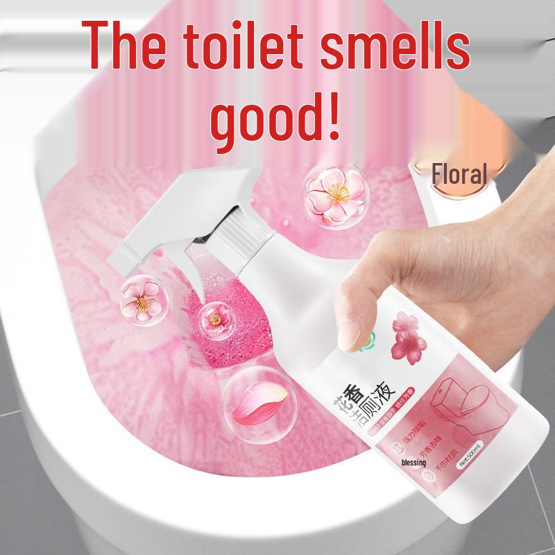 Blumiger Toilettenschüssel-Deodorierer & Fleckenentferner, Erfrischt & Beseitigt Kalk