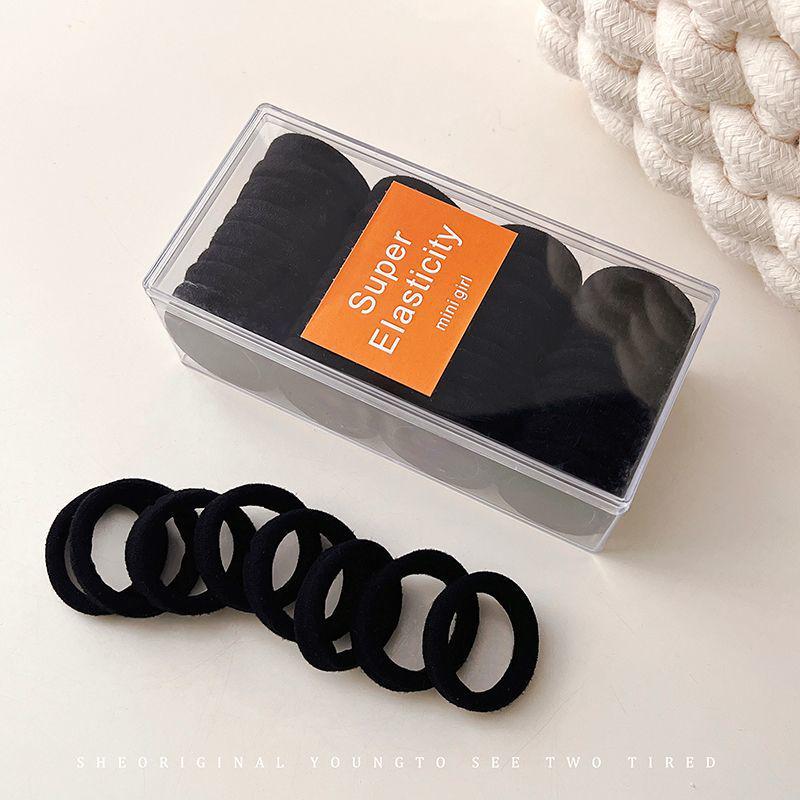 

Высокоэластичная бесшовная черная резинка для волос: Удобные, густые, простые в использовании для высоких женских хвостиков