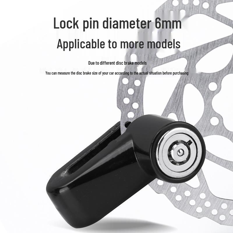 Anti-theft Disc Brake Lock for Mountain Bikes and Motorcycles with Holder