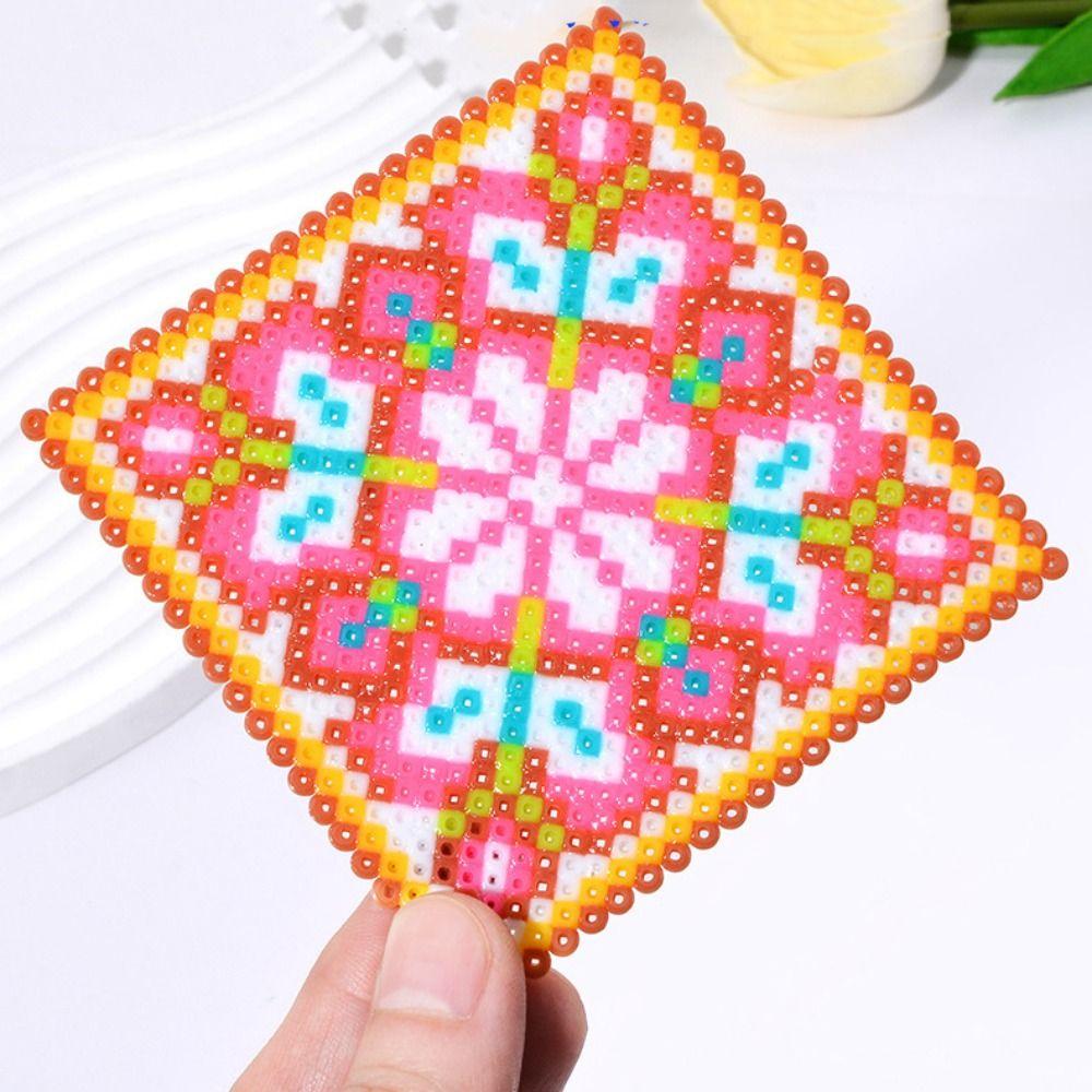 Colorful Bean Splicing Tool Set DIY Iron-on Bead Craft Kit Handicraft Toys Kit  Educational Toys