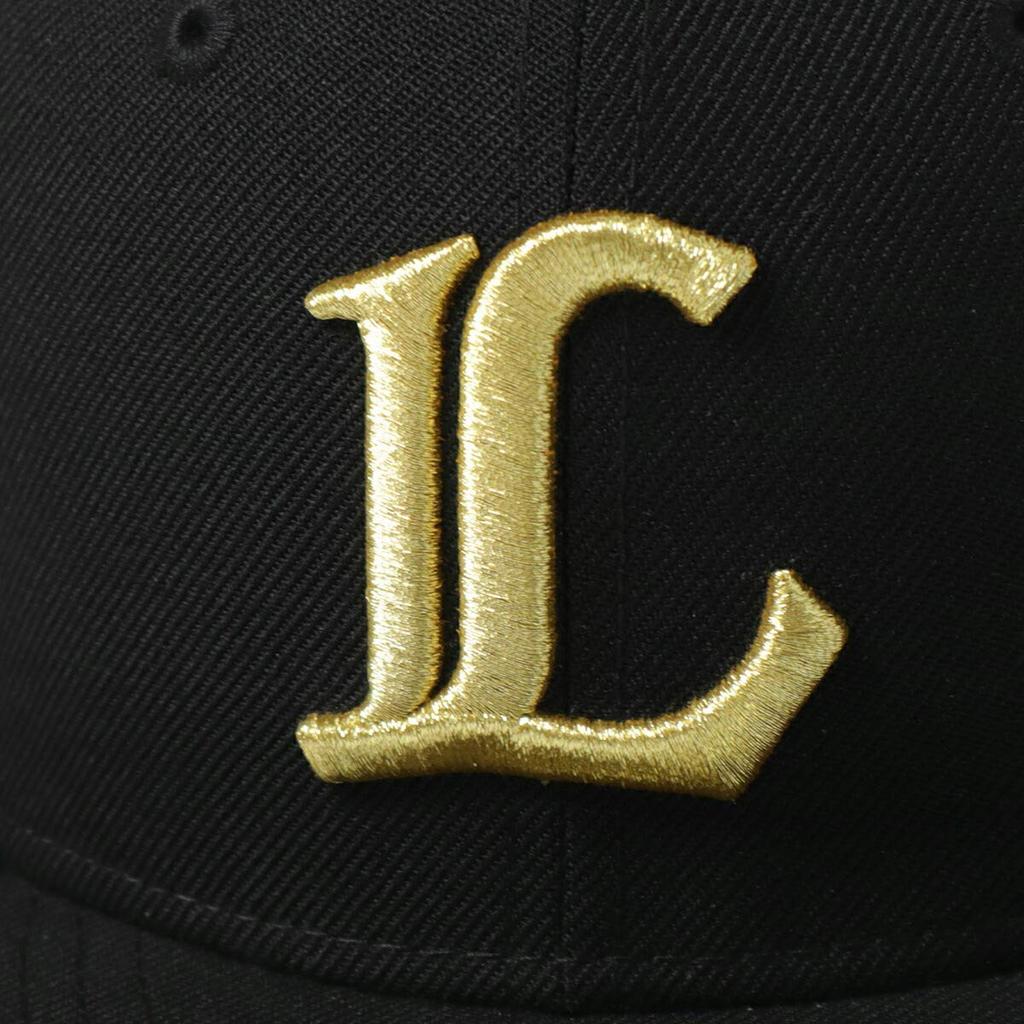 New Era 59FIFTY NPB Lions Black Size 7 Cap, 3/8