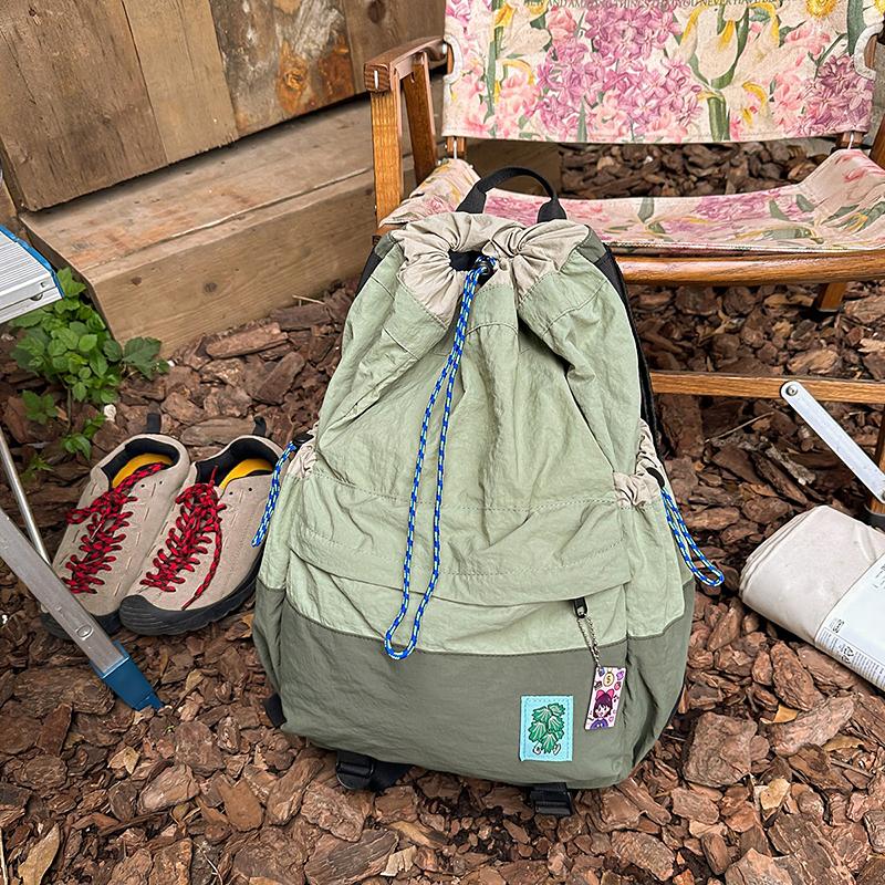 Sport Lightweight Backpack Student Schoolbag Drawstring Backpack