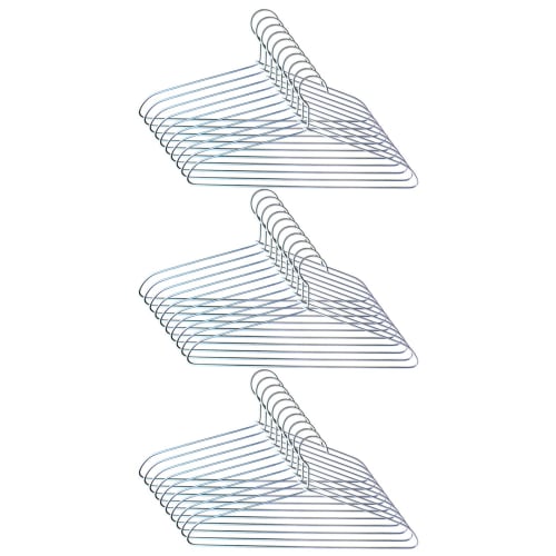 Destyle Aluminum Hangers: Lighter and Durable Than Stainless Steel, Stylish for Hanging Laundry (Pack of 30)