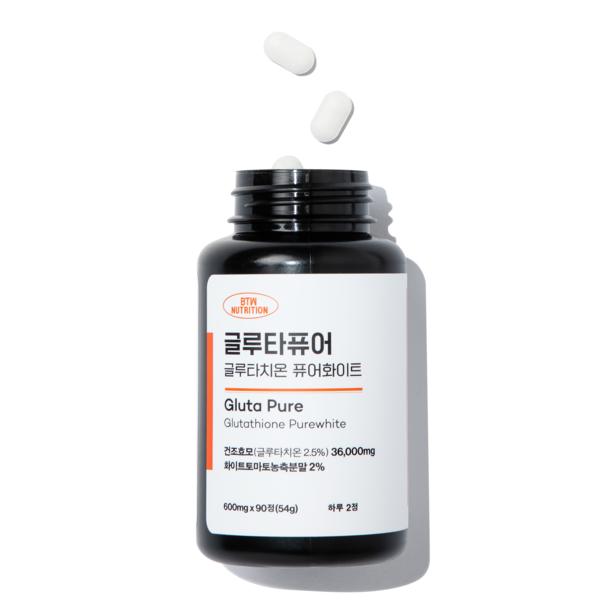 GlutaPure Glutathione 36000mg X 90 Tablets, 1 Unit, Korean Essential Health Food