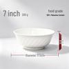 Chuzhou A5 Melamine White Twill Rice Bowl