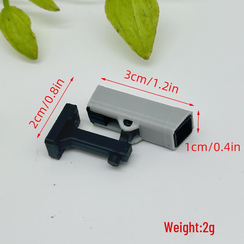 1:12 Dollhouse Mini Surveillance Camera Model - Miniature Simulation Ornament for Play House Scenes
