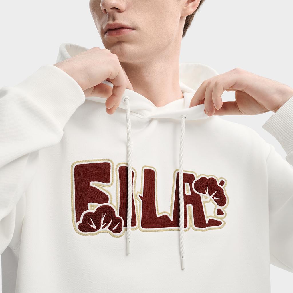 FILA CNY Fashionable Personalized Trendy Minimalist Classic Embroidered Logo Pattern Retro Sports Casual Versatile Comfortable Hoodie F11U619203FWT