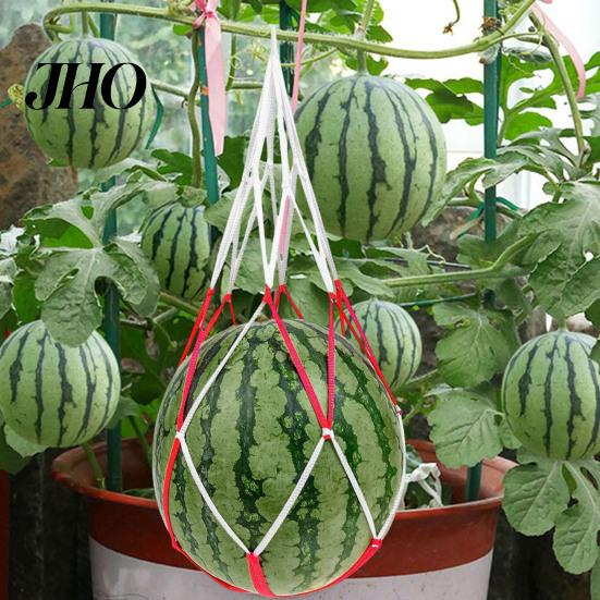 Watermelon Hanging Support Net Bag 30 Pcs Mesh Bags Hammock Reusable Melon Natural Ripening Fruit Harvest Trellis for Pumpkin Cantaloupe Protection
