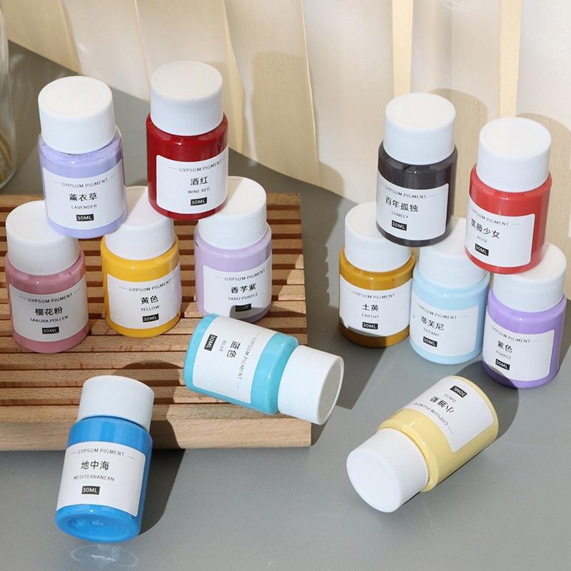 30ml Gipsfarbe Stabile Farbe Nicht leicht verblassend für DIY Handwerksproduktion Duftstein Wanddekoration