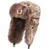 Soviet Coat of Arms Lei Feng Hat Windproof, Waterproof and Cold-proof Outdoor Hat Men's and Women's Thickened Ear Protectors Russian Velvet Thermal