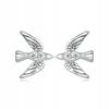 Fraise S925 Stud Earrings Swallows With Cubic Zirconia