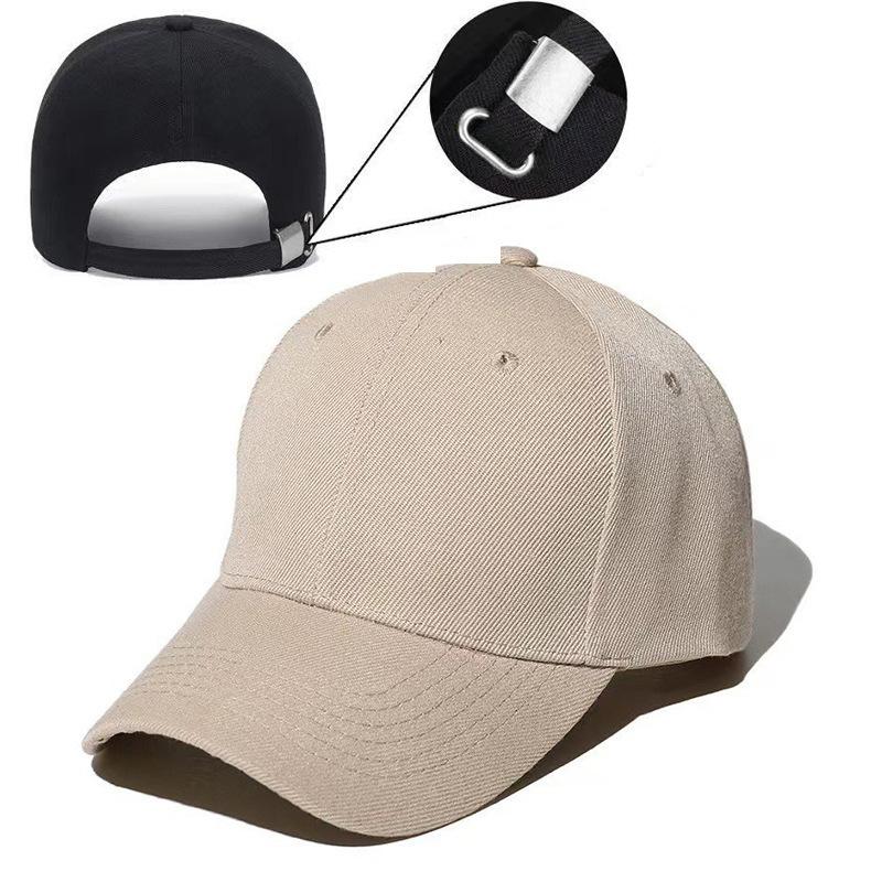 New Solid Color Unprinted Baseball Cap Men's Outdoor Fishing Korean Version Cap Women's Simple Trendy Shade Sun Protection Hat
