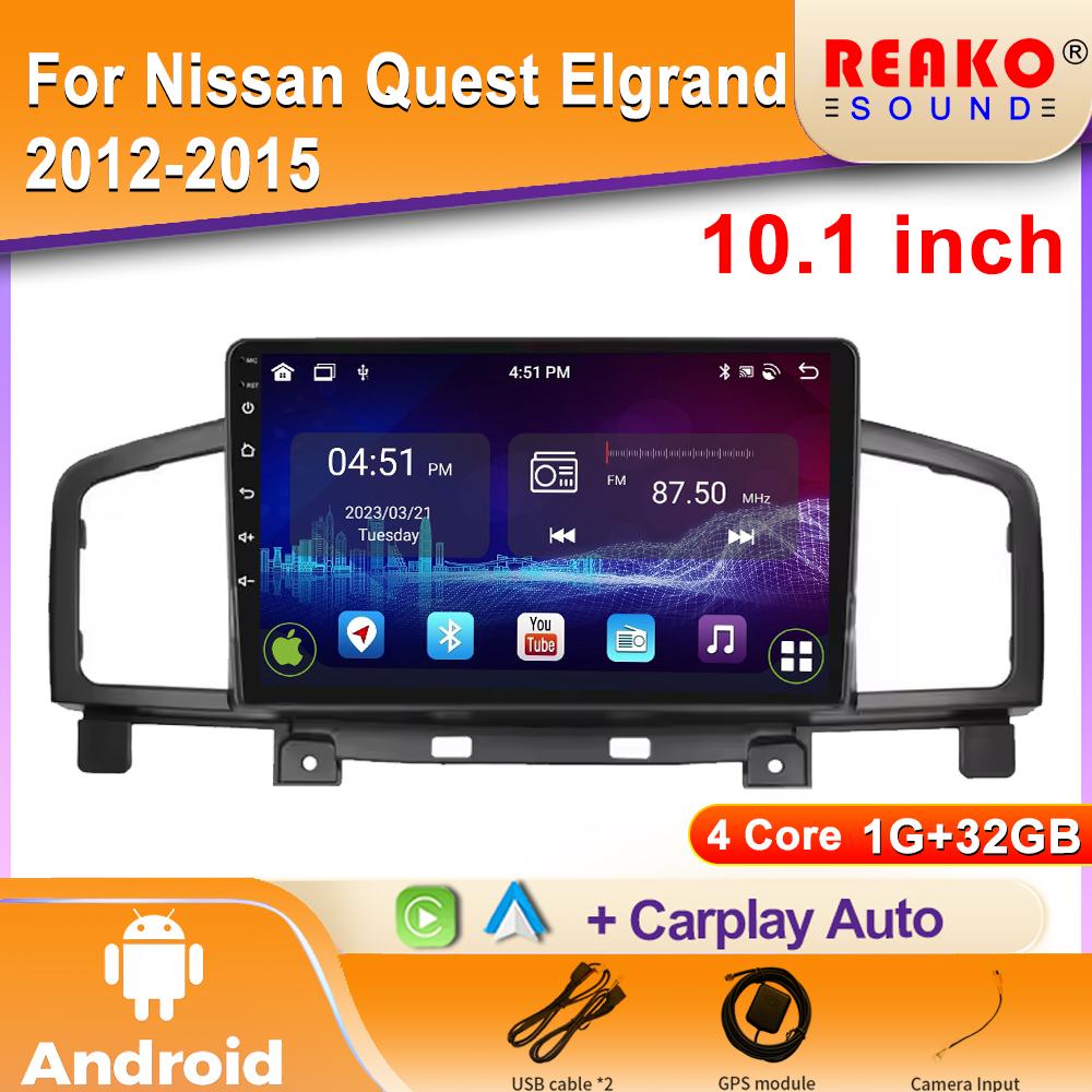 

Android Car Radio для Nissan Quest Elgrand 2012-2015 Видео Мультимедиа Bluetooth Плеер Навигация 4G GPS Carplay стерео 4 core 1GB+32GB carplay