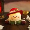 Resin Christmas Statues Cartoon Snowman Ornament Home Interior Snowman Figurines  Holiday