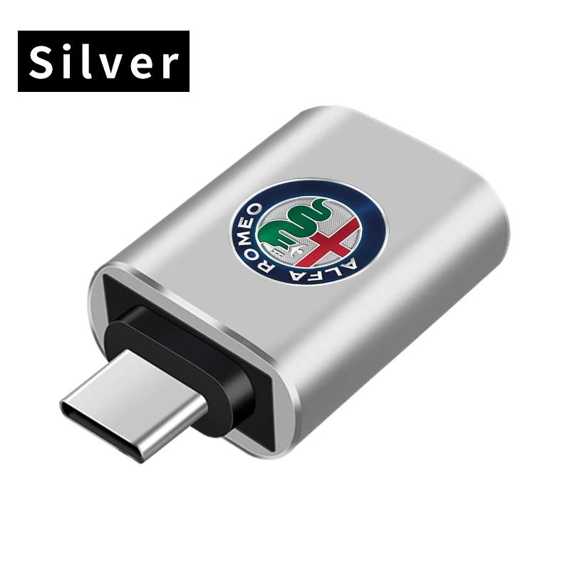 Car Stickers For Alfa Romeo Car Type-C Turn USB3.0 Adapter Auto Converter Interior Parts For Alfa Romeo 159 Giulietta Giulia 147