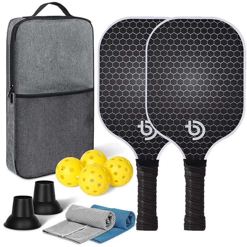 Jinsijian Fiberglass Honeycomb Pickleball Paddle Set